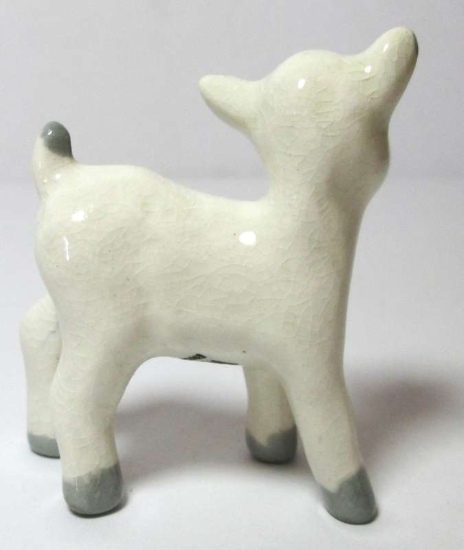 Wade Lamb or Cow White and Grey