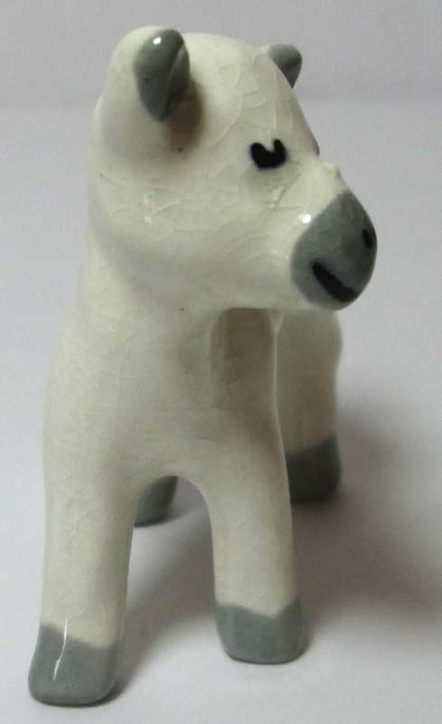 Wade Lamb or Cow White and Grey