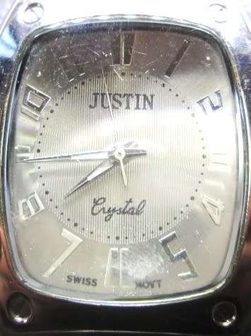 JUSTIN CRYSTAL TIMEPIECE COLLECTION SWISS MOVT No 3744G WATCH - RAKW/27