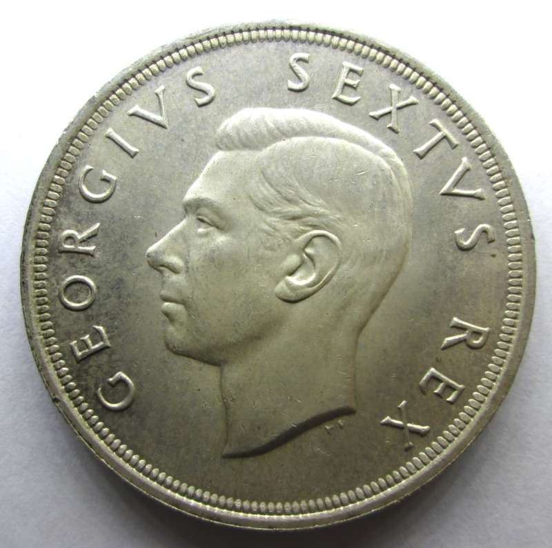 5 SHILLING 1952 UNION OF SOUTH AFRICA *SILVER* COIN - F/72