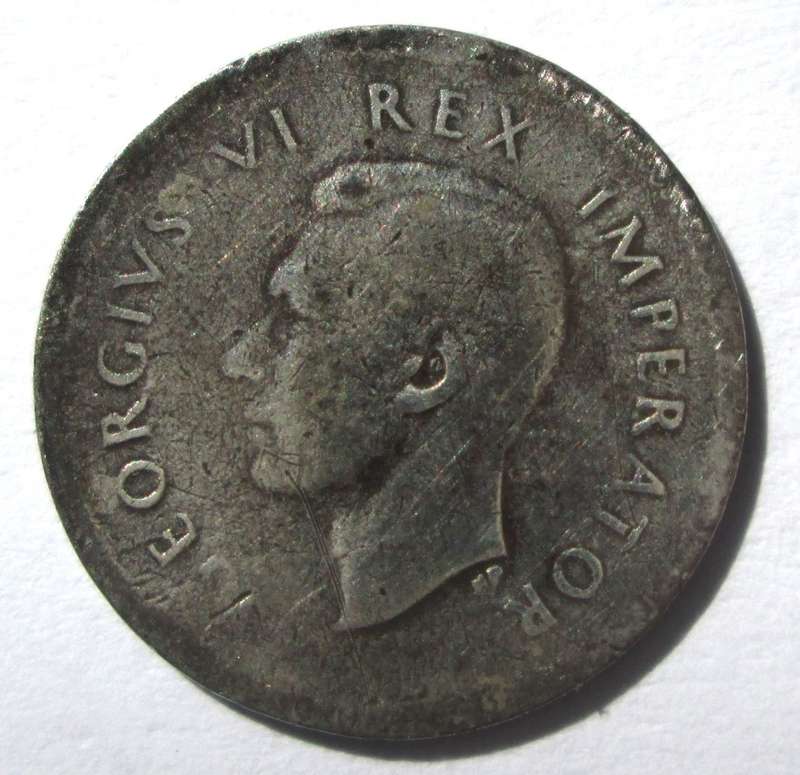 1943 Union of South Africa 3 Pence