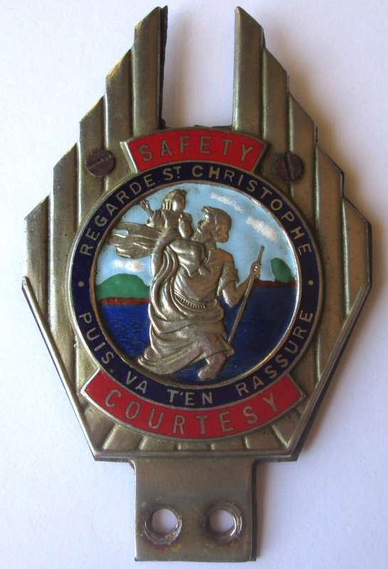 Safety Regarde St Christopher Courtesy Plaque