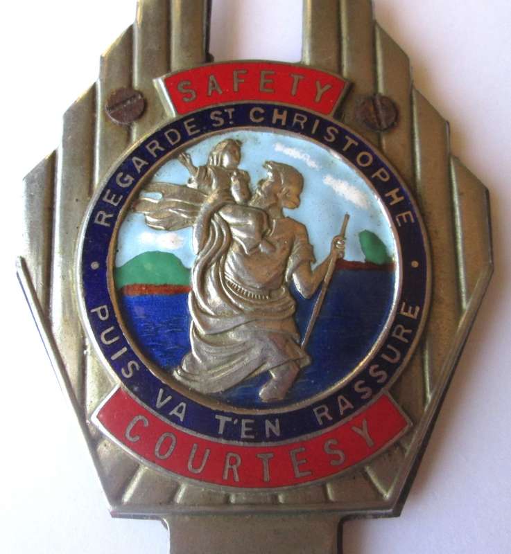 Safety Regarde St Christopher Courtesy Plaque