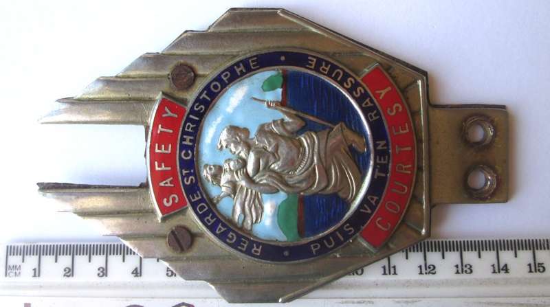 Safety Regarde St Christopher Courtesy Plaque