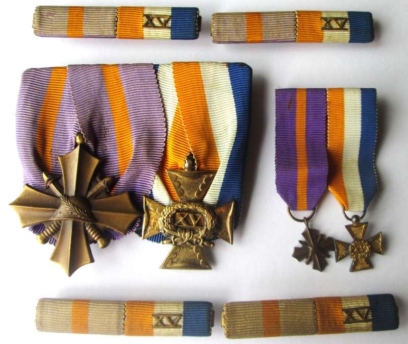 World War II Medal and Bars of Netherlands Dutch Mobilization War Cross The Invasion of Europe