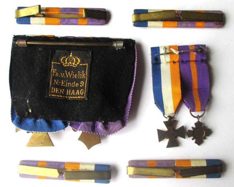 World War II Medal and Bars of Netherlands Dutch Mobilization War Cross The Invasion of Europe