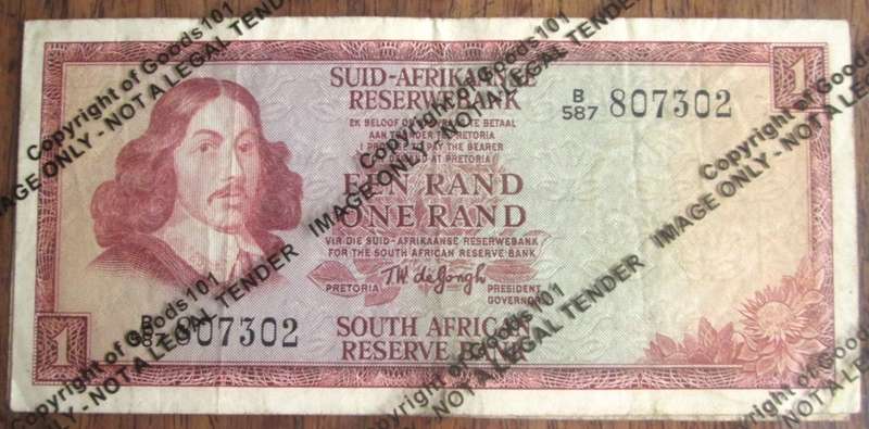 One Rand Republic of South Africa Series B587