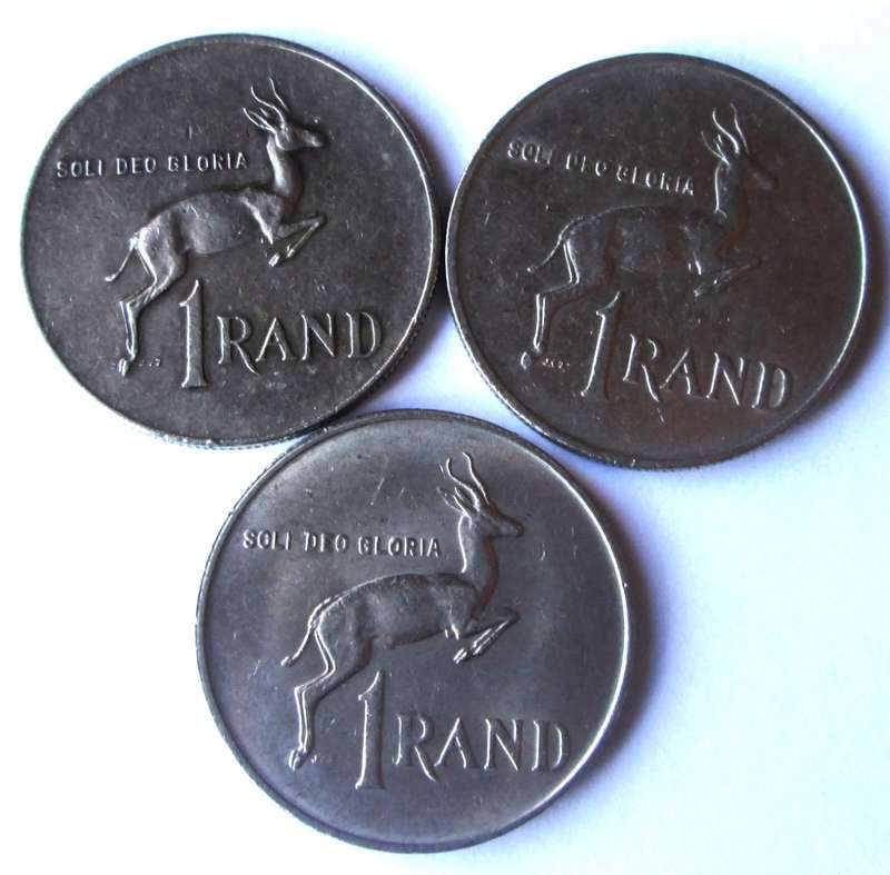 1980 - 1990 Republic of South Africa One Rand