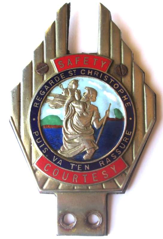 Safety Regarde St Christopher Courtesy Plaque