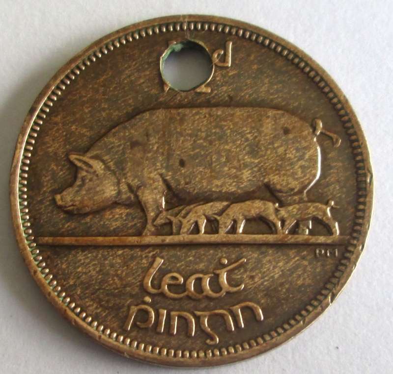 1942 Ireland Half Penny