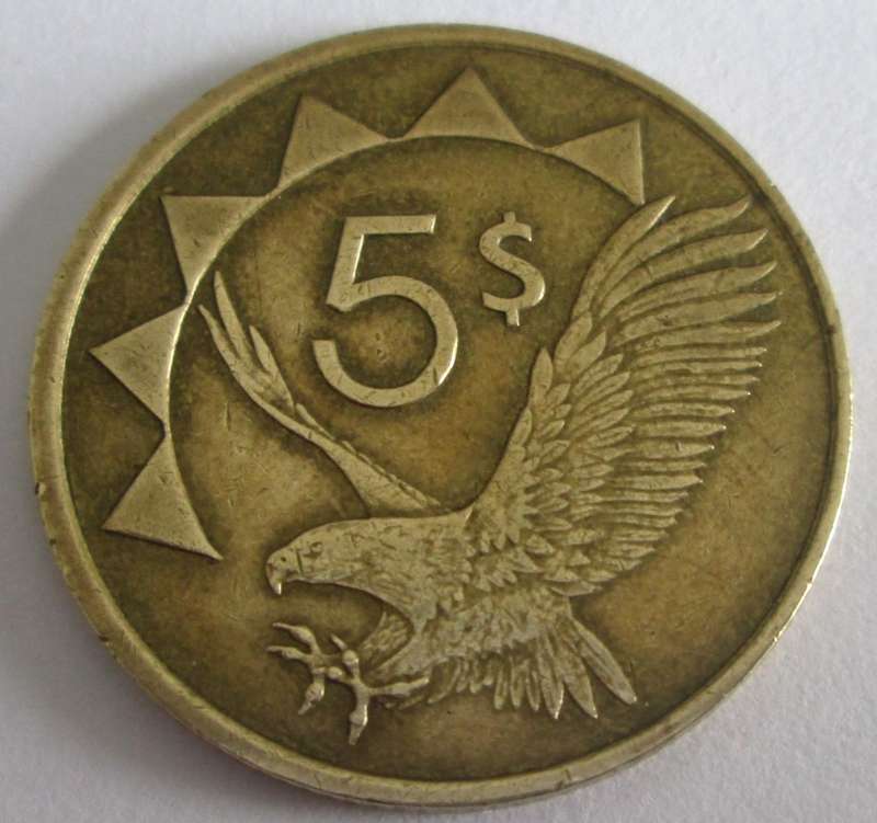 1993 Namibia 5 Dollars