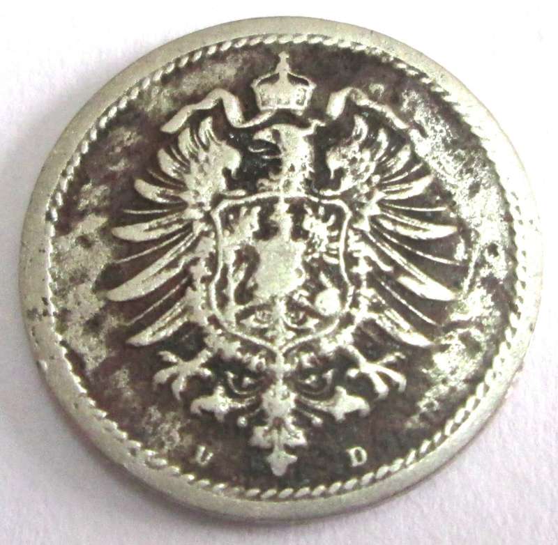 1875 Germany 5 Pfennigs