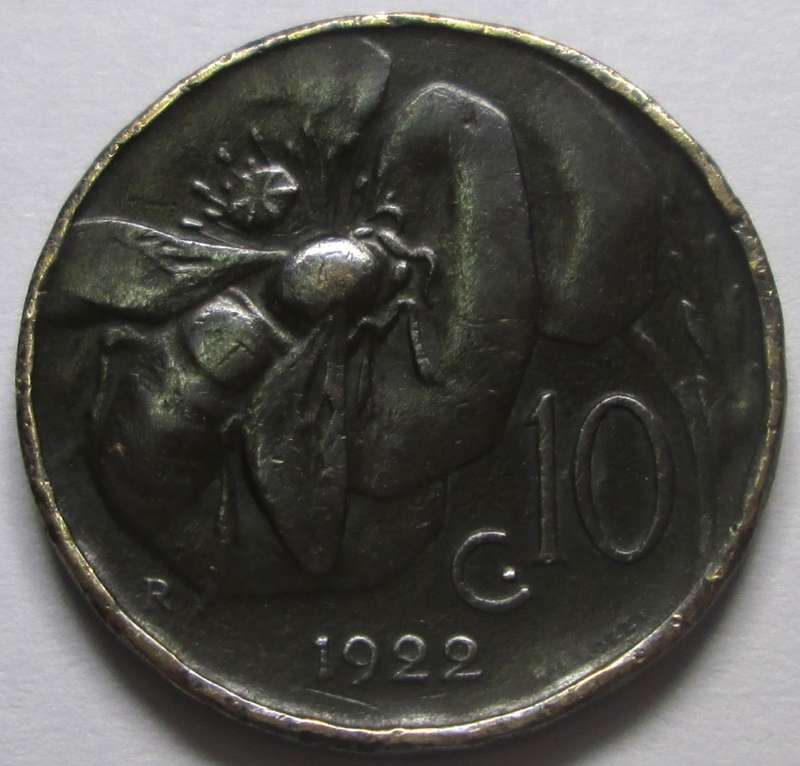1922 Italy 10 Centesimi