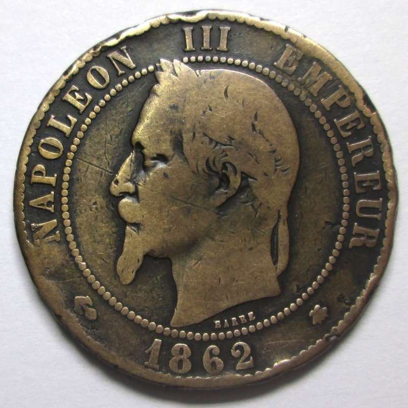 1862 France 10 Centimes