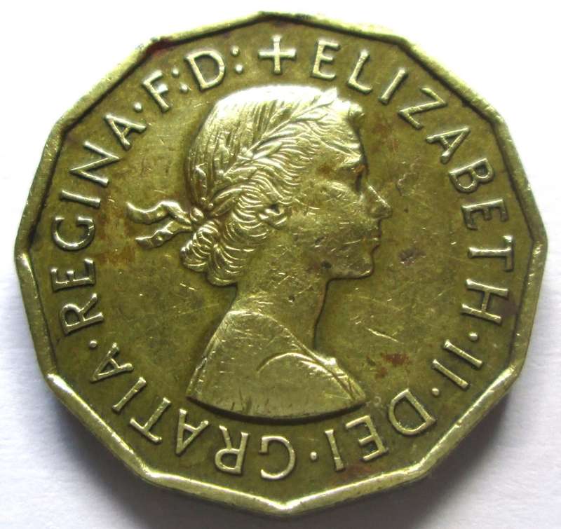 1954 Great Britain 3 Pence