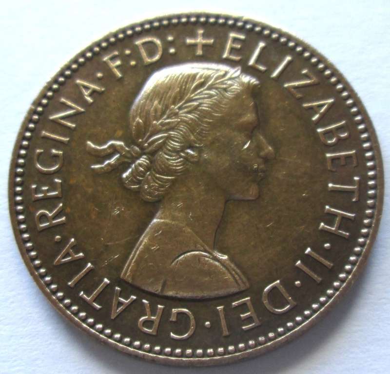 1962 Great Britain Half Penny