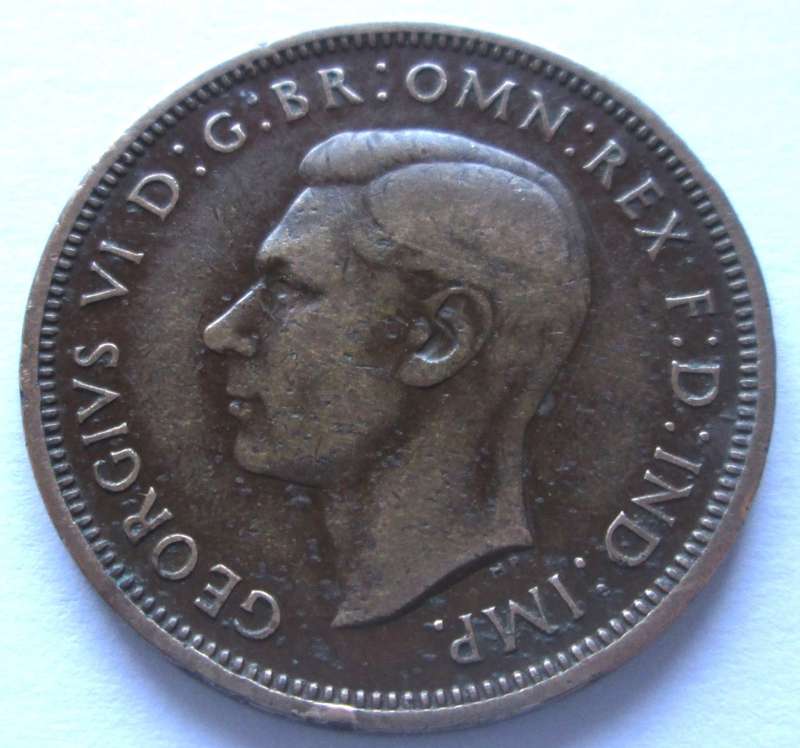 1938 Great Britain Half Penny
