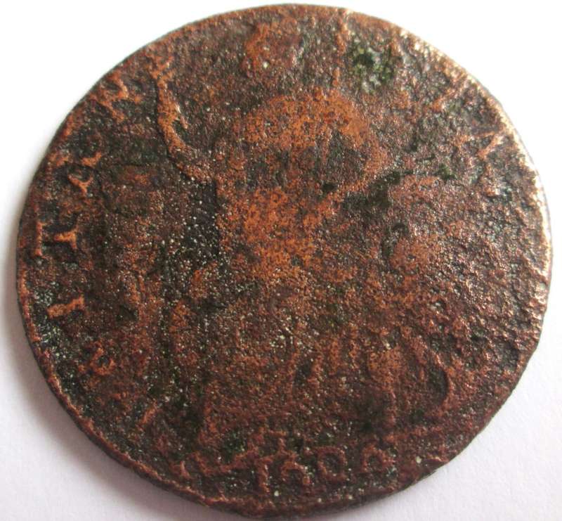 Great Britain 1695 - 1700 Farthing Ancient Coin