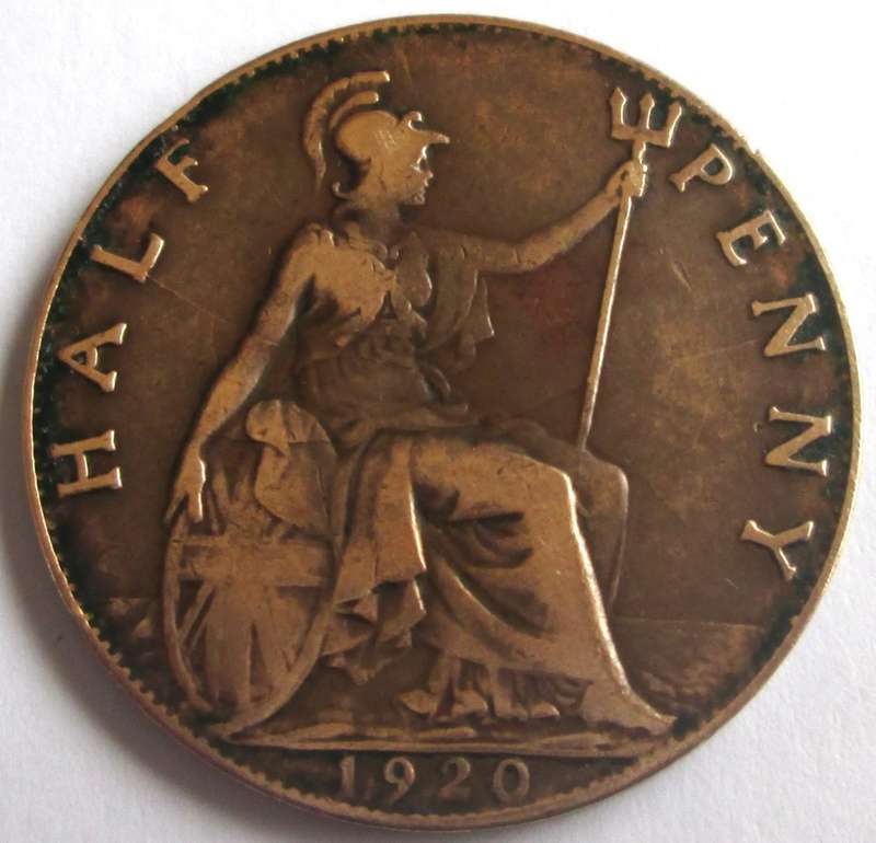 1920 Great Britain Half Penny