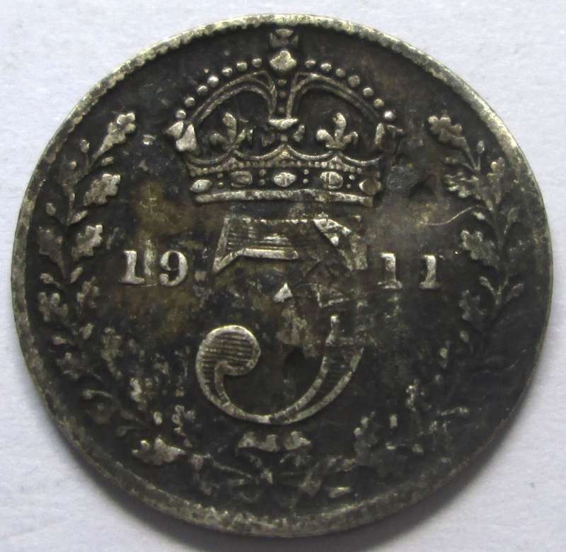 1911 Great Britain 3 Pence
