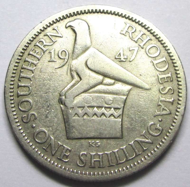 1947 Southern Rhodesia 1 Shilling