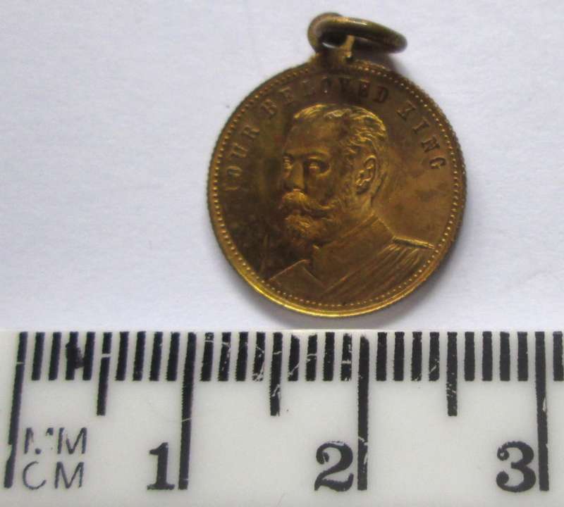 King George V Your Beloved King Lords Prayer Pendant