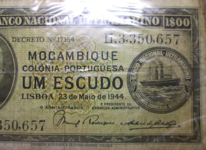 1944 Mozambique 1 Escudo