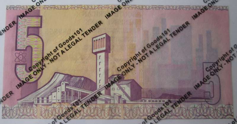 Five Rand Republic of South Africa Serial Nr CF 2289855