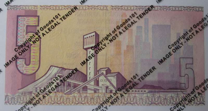 Five Rand Republic of South Africa Serial Nr BD1568336