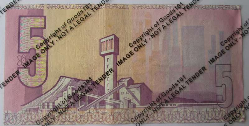 Five Rand Republic of South Africa Serial Nr CH8238125