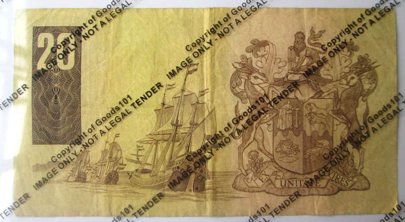 Twenty Rand Republic of South Africa Serial Nr DI 71 163264