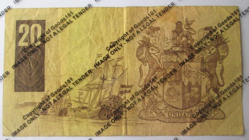 Twenty Rand Republic of South Africa Serial Nr D2 5 096285