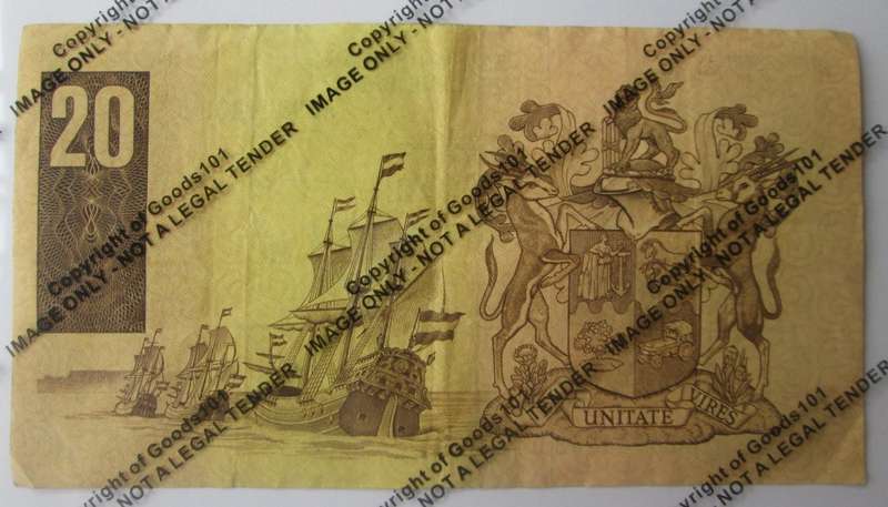 Twenty Rand Republic of South Africa Serial Nr AE9944432 D