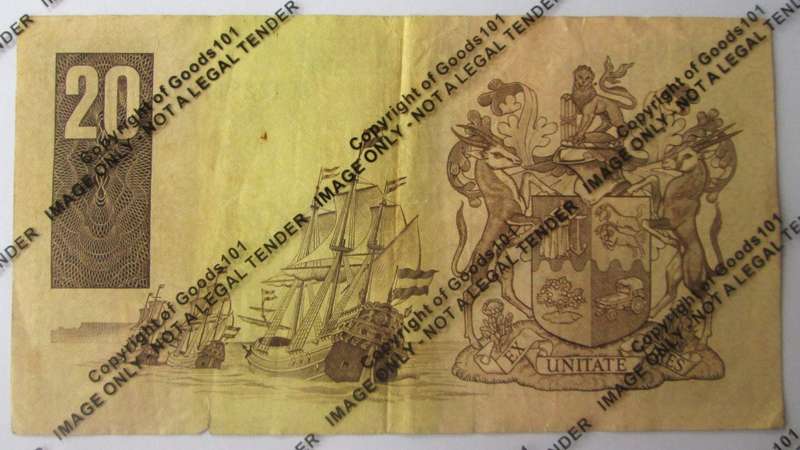 Twenty Rand Republic of South Africa Serial Nr AF1328172 D