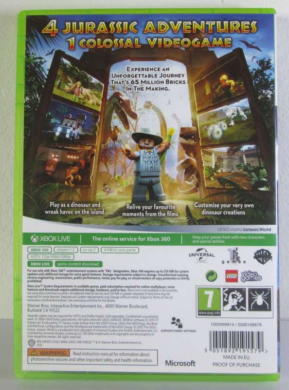 Lego Jurassic World Xbox 360