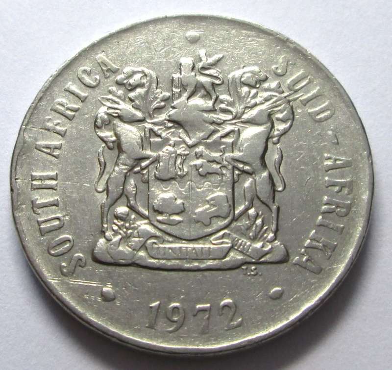 1972 Republic of South Africa 50 Cents