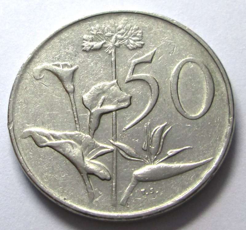 1972 Republic of South Africa 50 Cents