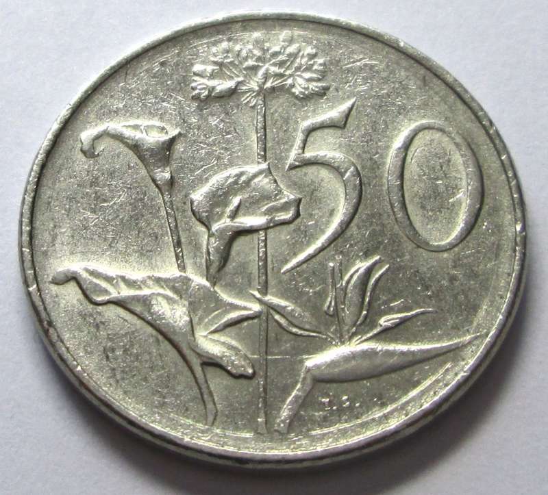 1977 Republic of South Africa 50 Cents