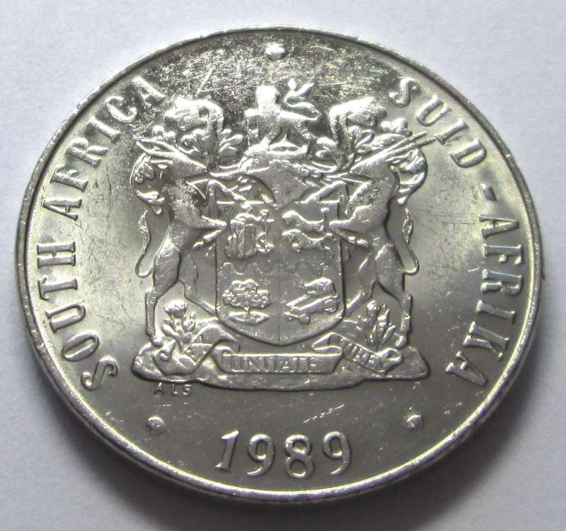 1989 Republic of South Africa 50 Cents