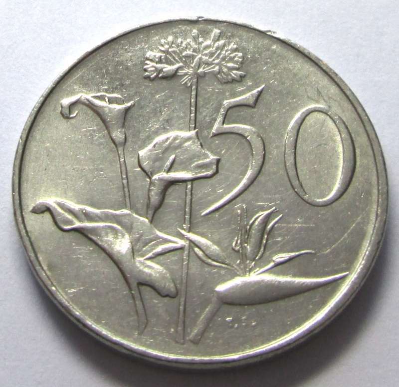1990 Republic of South Africa 50 Cents