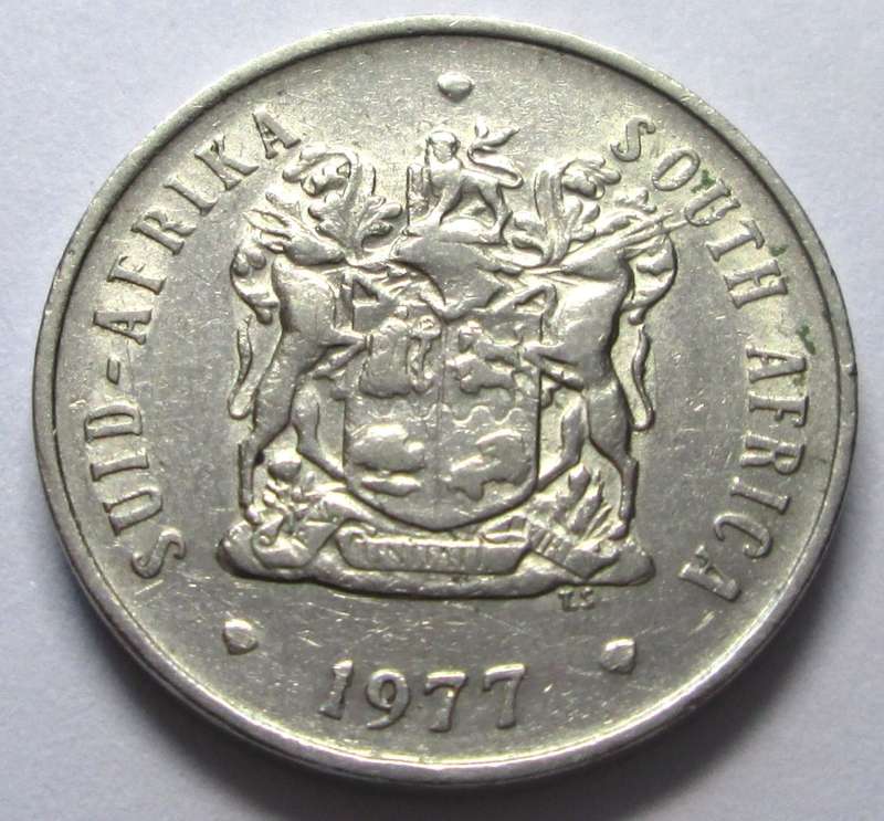 1977 Republic of South Africa 20 Cents
