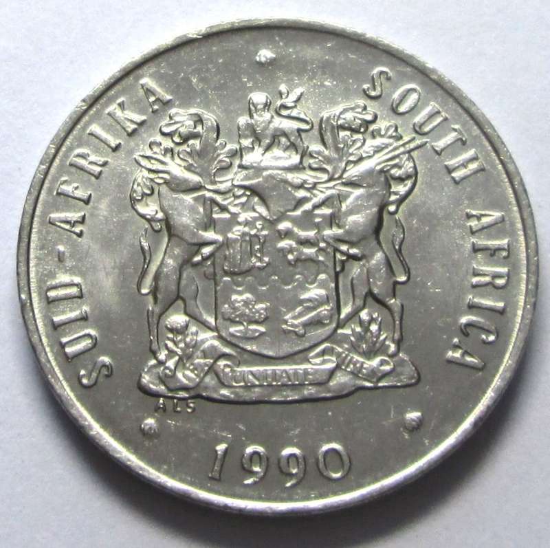1990 Republic of South Africa 20 Cents