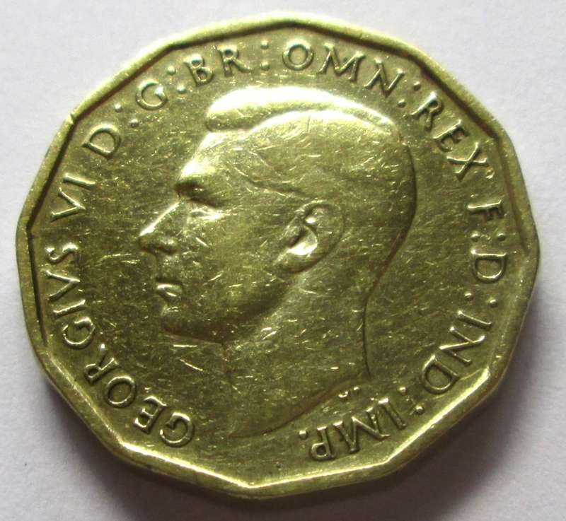 1945 Great Britain 3 Pence