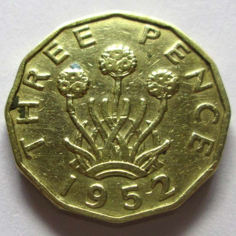 1952 Great Britain 3 Pence