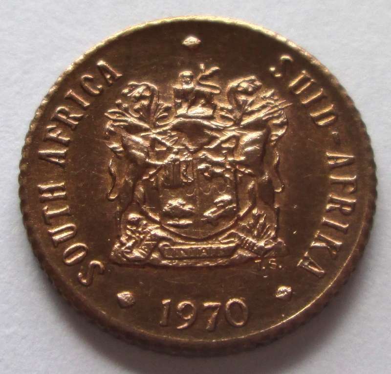 1970 Republic of South Africa Half Cent