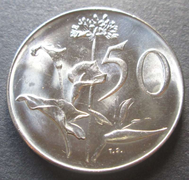 1971 Republic of South Africa 50 Cents