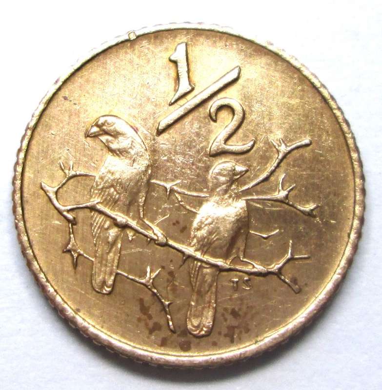 1970 Republic of South Africa Half Cent