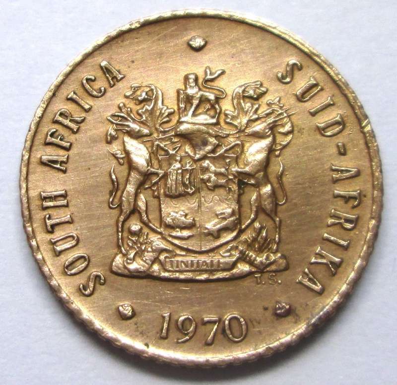 1970 Republic of South Africa Half Cent