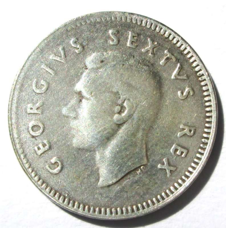 1949 Union of South Africa 3 Pence
