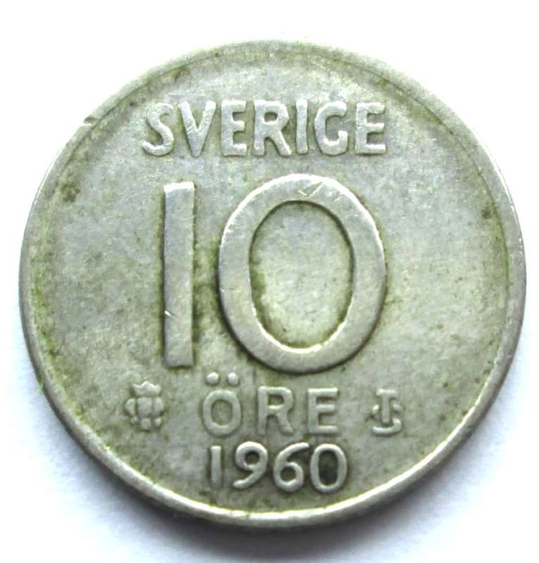 1960 Sweden 10 Ore